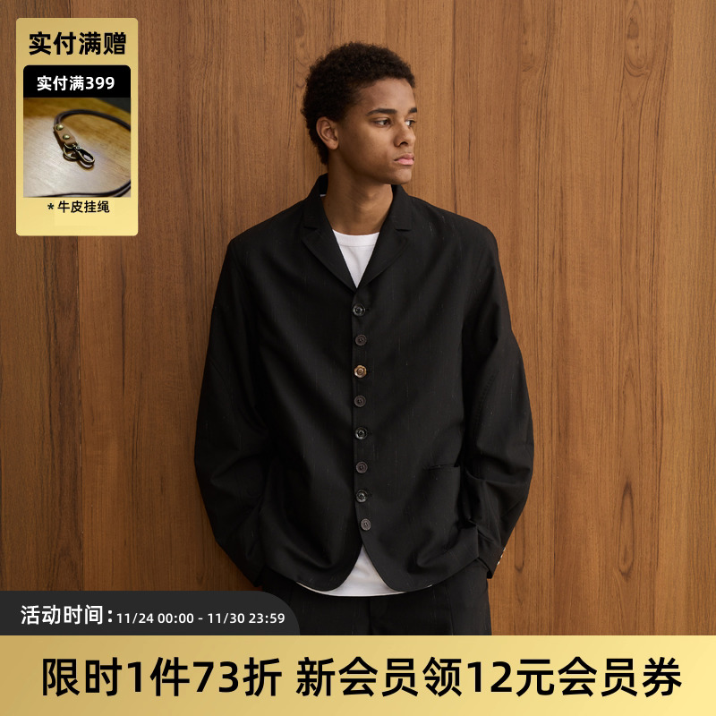 TIRES 25SS SERUTXET 羊毛立体剪裁休闲西服垫肩百搭西装外套男女