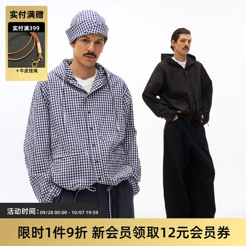 TIRES慵懒休闲连帽衬衫夹克