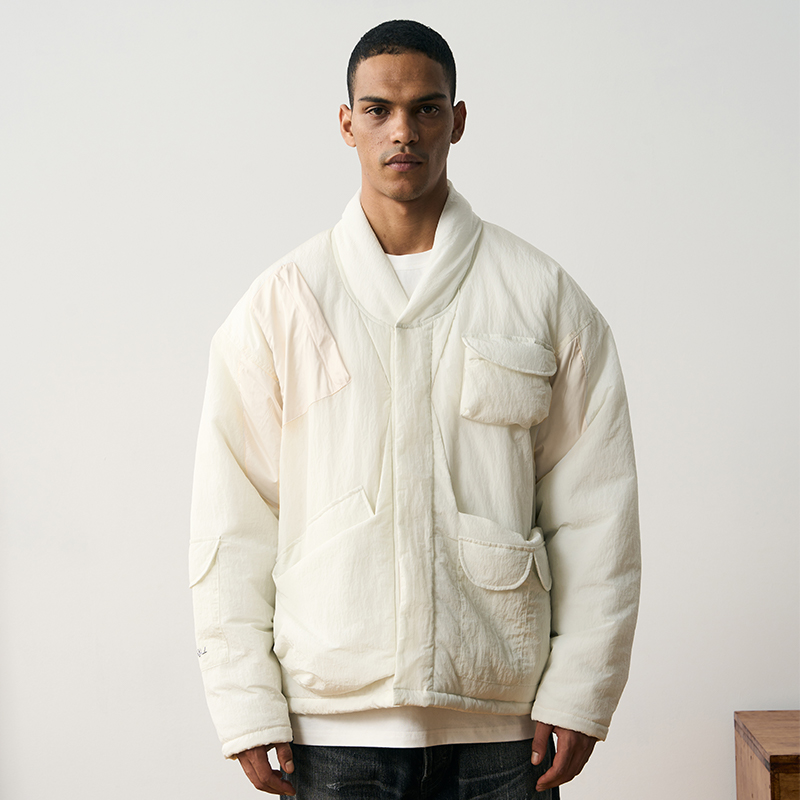 TIRES厚秋冬道袍棉服复古