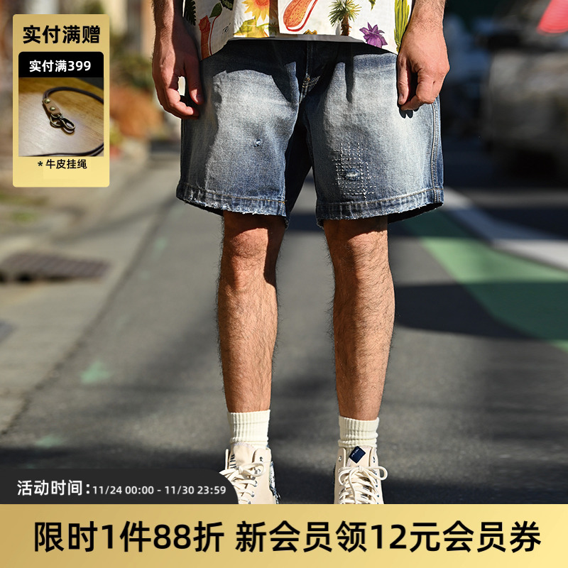 tires短裤休闲水洗日系夏季