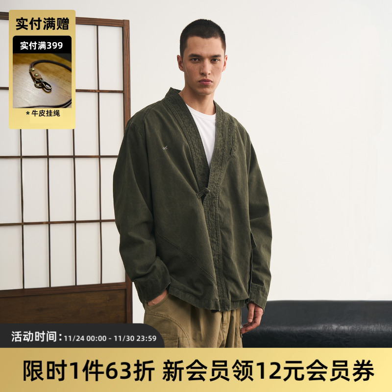 日系复古道袍夹克TIRES宽松