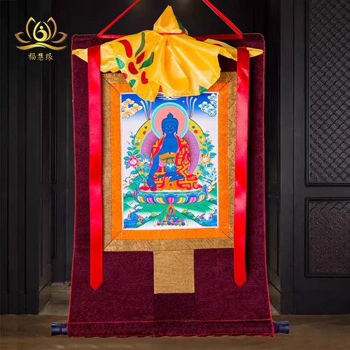 多款唐卡刺绣布料装裱西藏唐卡装饰挂画要师佛唐卡佛像挂画