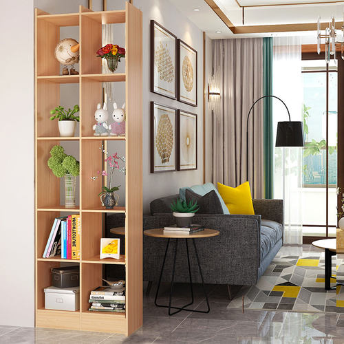 现代简约边柜置物架简易隔断装饰