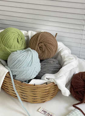 AARIC手作--软糖线绒绒线小可爱线钩针棒针手工编织diy线材