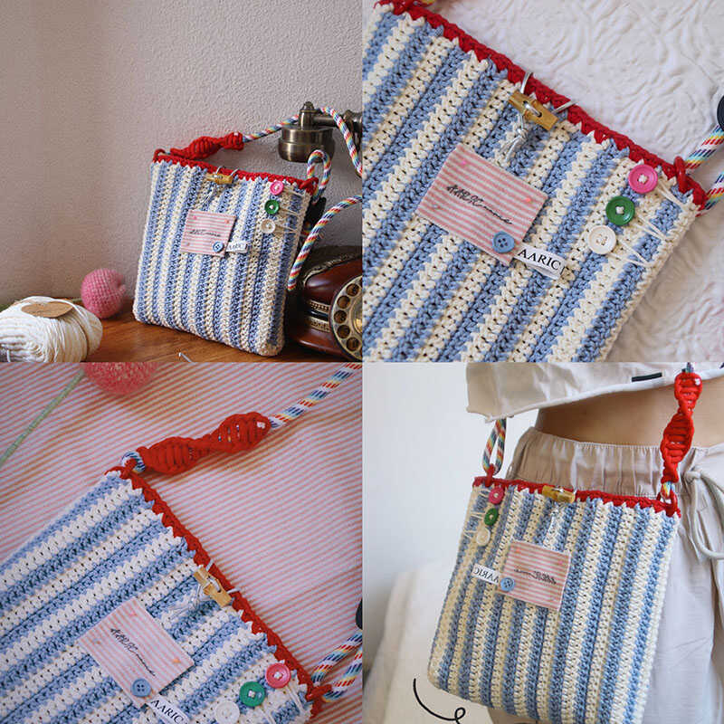 小红书同款编织包AARIC手作毛线