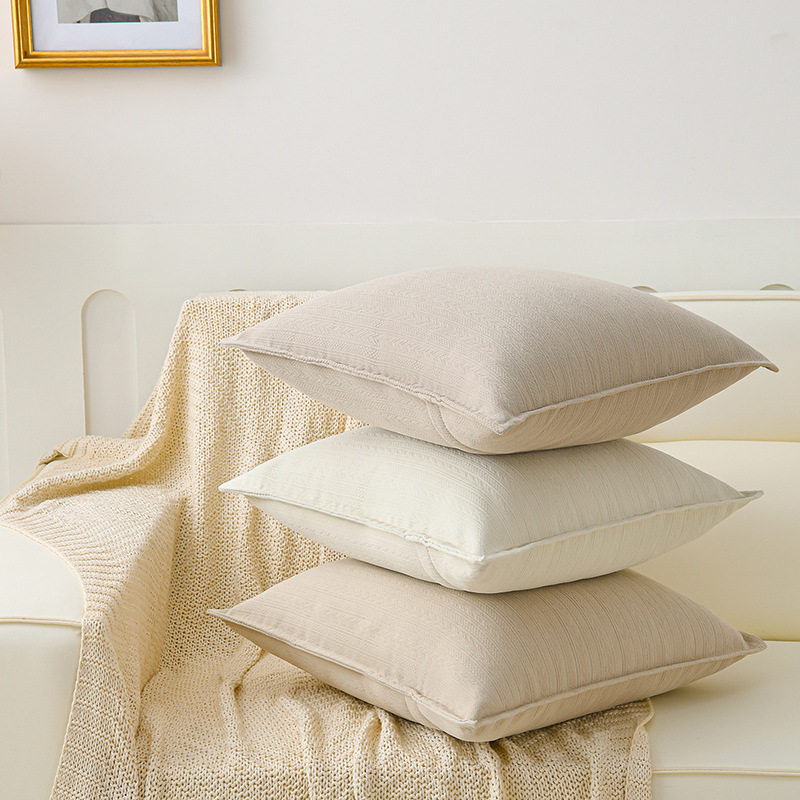 ins风风雪尼尔抱枕麦穗纹提花靠垫网红超厚靠枕套奶油风沙发床头,居家布艺,抱枕被,淘宝优惠券,粉丝福利购,淘宝优惠卷