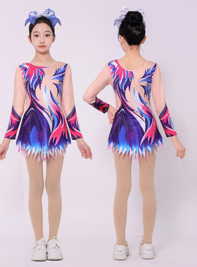 儿童啦啦队艺术体操服拉拉操健美操艺考花样竞技运动会表演比赛服