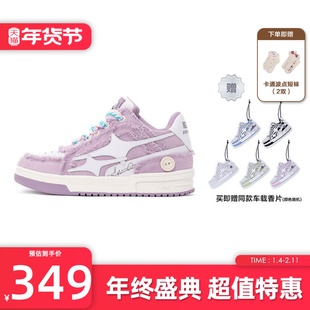 KILLWINNER Noah's ark 牛仔破碎流星 潮牌低帮板鞋子 紫色