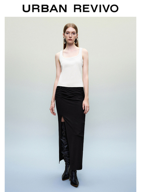 2023女装百搭基础打底外穿圆领修身无袖恤430002