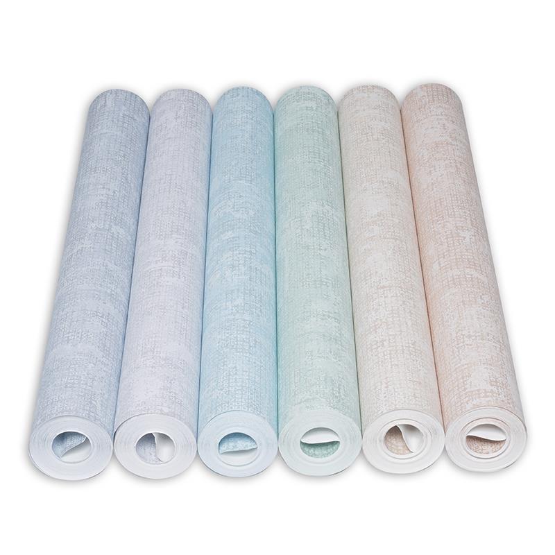 现代简约加厚复古冰花纹斑驳素色无纺布墙纸客厅卧室酒店背景壁纸