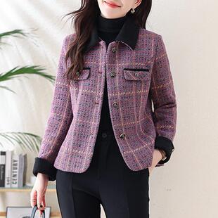 开春穿搭小香风外套女款春秋装2025新款今年流行爆款妈妈洋气上衣