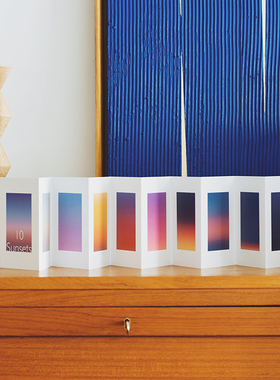 灼热Flaming现货Sunsets日落画小册子/十次日落/小礼物