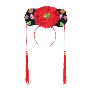 接亲整蛊格格帽发箍古装宫廷头饰堵门模仿妃子通关卡创意游戏道具