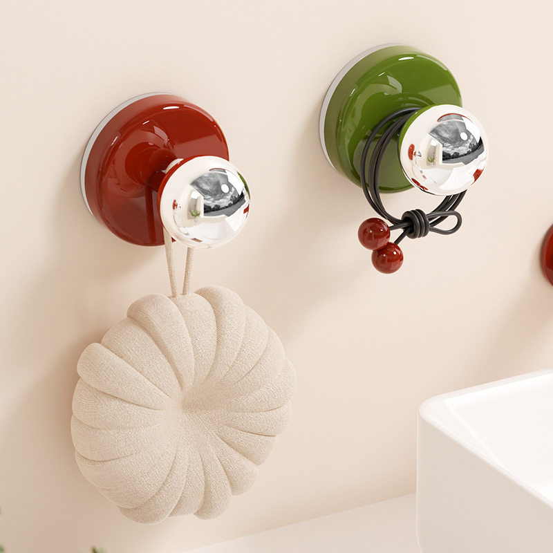 吸盘挂钩免打孔厨房门后挂衣钩壁挂卫生间强承重粘钩无痕浴室挂钩