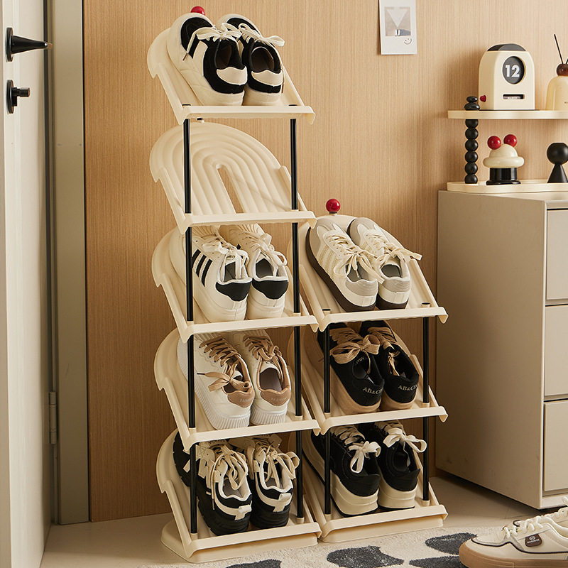 家居好物夹缝玄关免安装鞋架家用多层可折叠门口鞋子鞋柜收纳,收纳整理,整理架/置物架/收纳架,淘宝优惠券,粉丝福利购,淘宝优惠卷