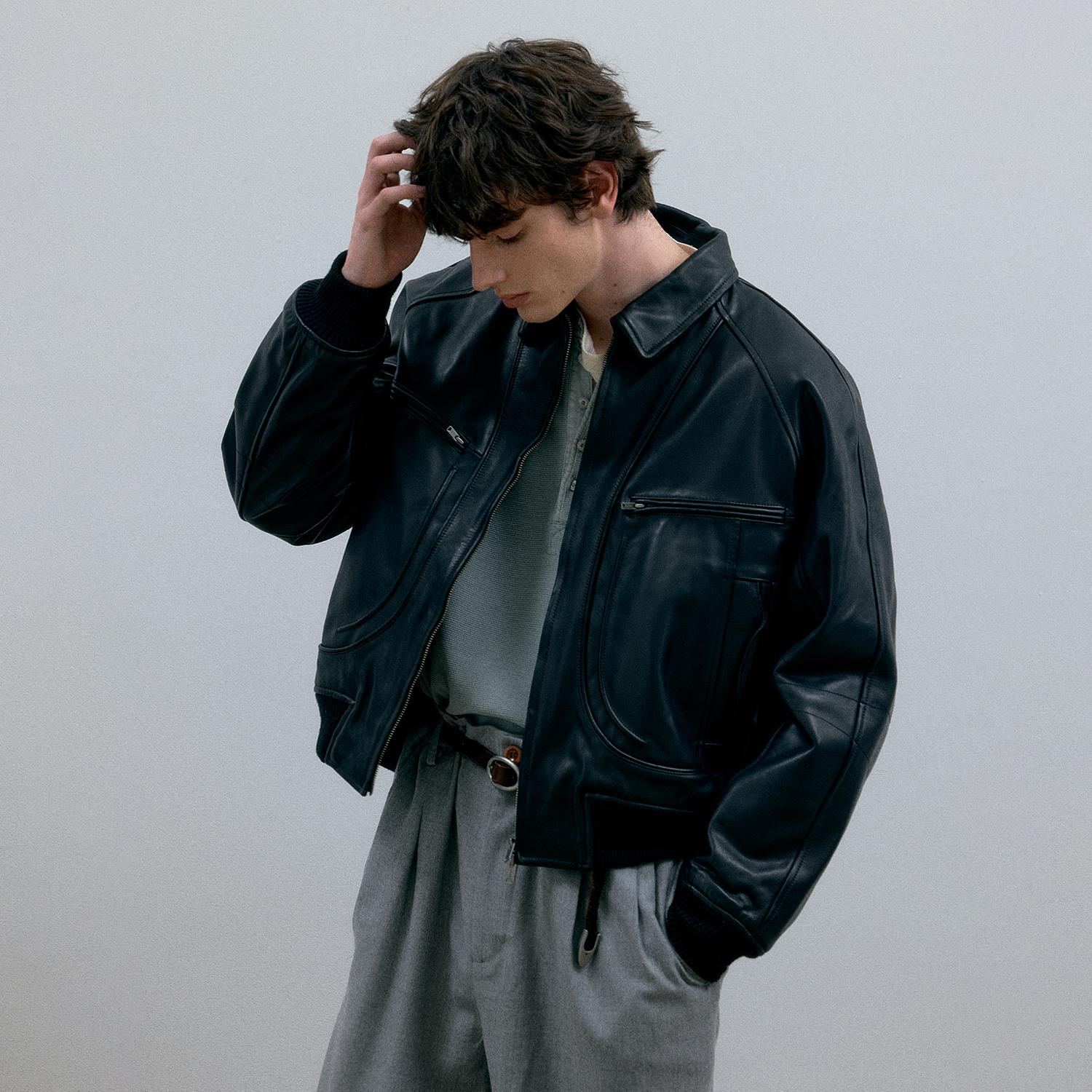 C2H4 莫卡辛回忆 旧时西部夹棉A-2皮夹克 Talon®拉链/Primaloft棉