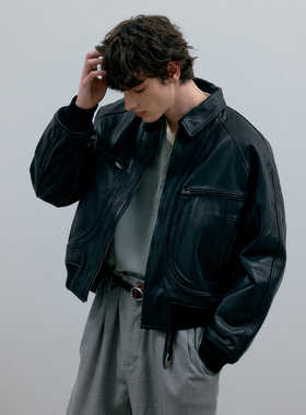 C2H4 莫卡辛回忆 旧时西部夹棉A-2皮夹克 Talon®拉链/Primaloft棉