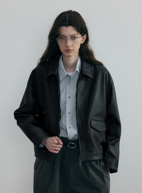 C2H4 Berghain Leather Jacket 躁动黑夜 精简皮夹克 Talon®拉链