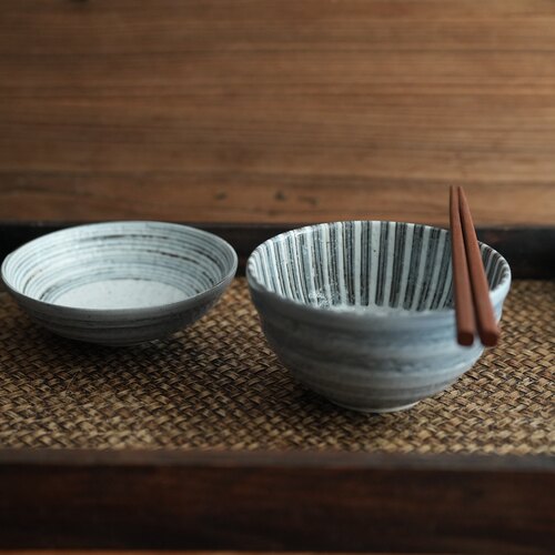 釉下彩陶瓷餐具美浓烧饭碗