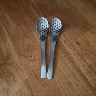 国制 霜山304不锈钢漏勺甜品勺