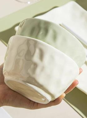 2023新款陶瓷餐具盘子碗盘组合家用单个饭碗汤碗奶油风碗碟套装