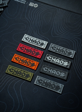 CHAOS混沌装备 品牌Slogan士气章 机能战术斜挎背包魔术贴臂章徽