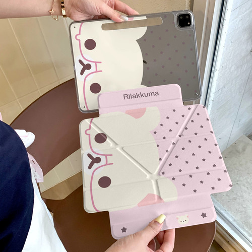 粉星星轻松熊适用iPad10/11代韩
