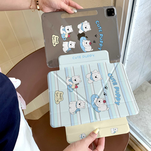 韩系条纹西高地适用于iPad10/11