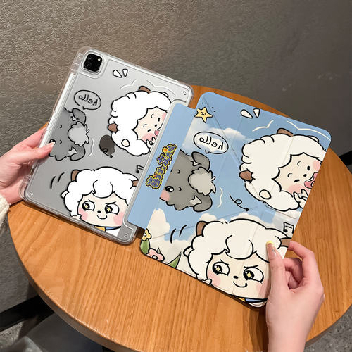 喜羊羊与灰太狼iPad防弯带笔槽壳