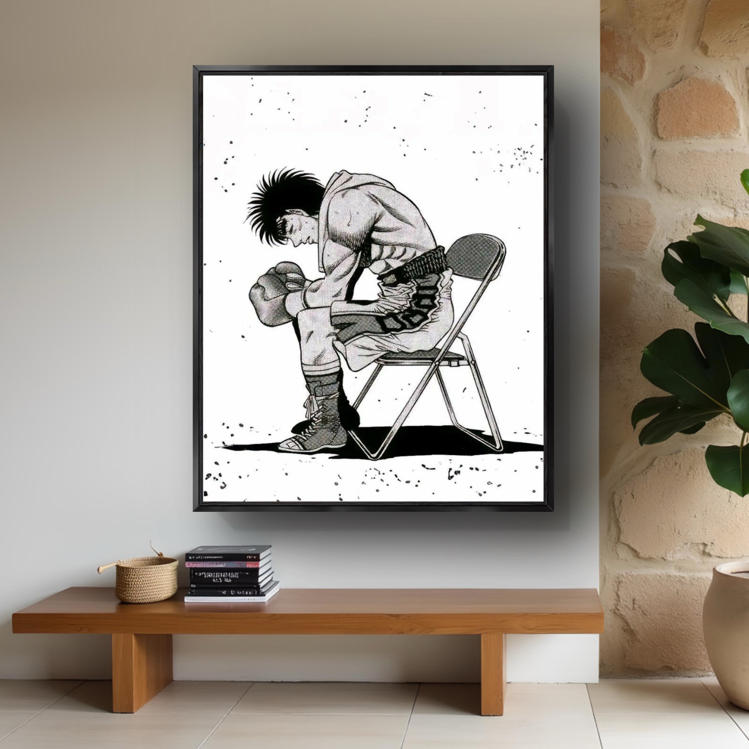 励志动漫第一神拳卧室书房装饰画