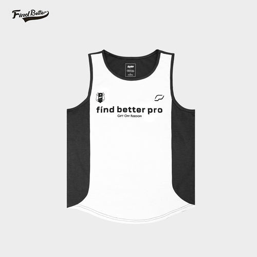 FINDBETTER拼接撞色背心男美式