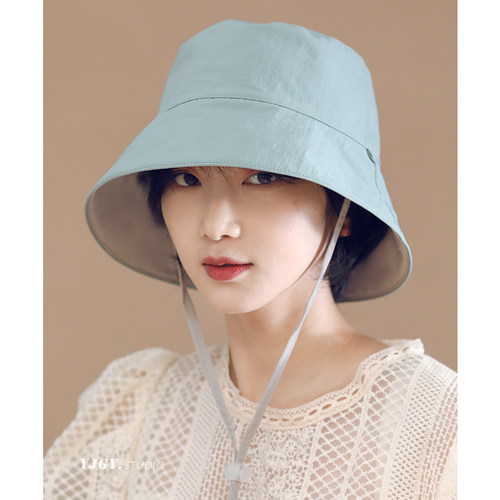 双面可戴渔夫帽颜色也是清新