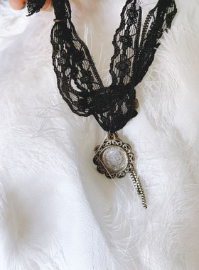 韩国进口名媛风蕾丝复古做旧手链