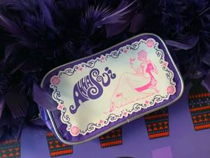 Anna Sui安娜苏紫色透明小仙女魔女化妆包化妆袋