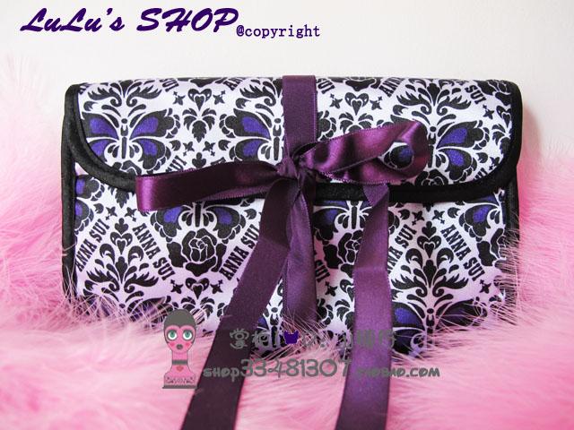 Anna Sui 安娜苏2013年春季新品梦蝶蔷薇花刷具包化妆包化妆袋