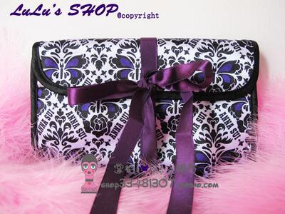 Anna Sui 安娜苏2013年春季新品梦蝶蔷薇花刷具包化妆包化妆袋
