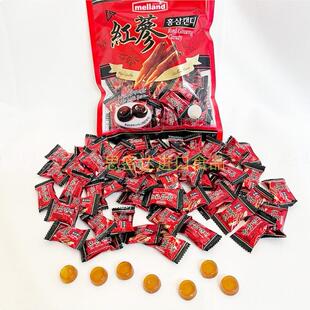 韩国原装进口国际melland红参糖高丽红参硬糖喜糖滋补零食250克
