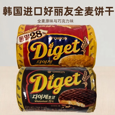 韩国进口ORION好丽友全麦饼干