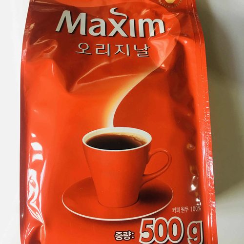 自封口韩国颗粒麦馨500g纯黑咖啡