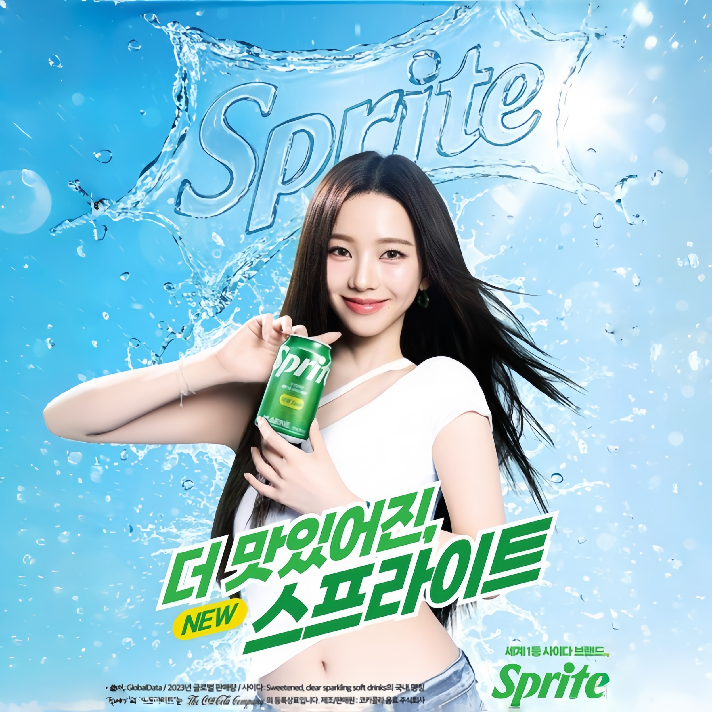 4罐包邮韩国雪碧原装进口zero零度零糖薄荷新款asepa KARINA代言