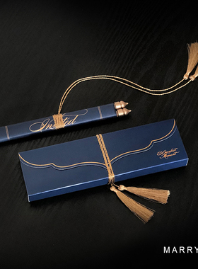 MarrySo 高端商务卷轴请柬 欧式企业活动年会邀请函 奖状证书请帖