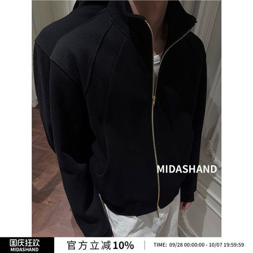 MIDASHAND黑金卫衣开衫