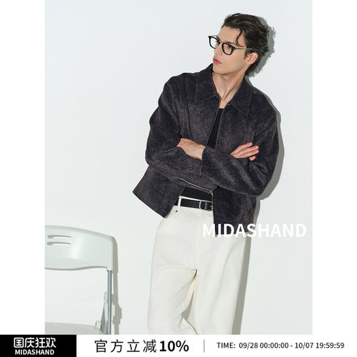 MIDASHAND复古男士翻领夹克