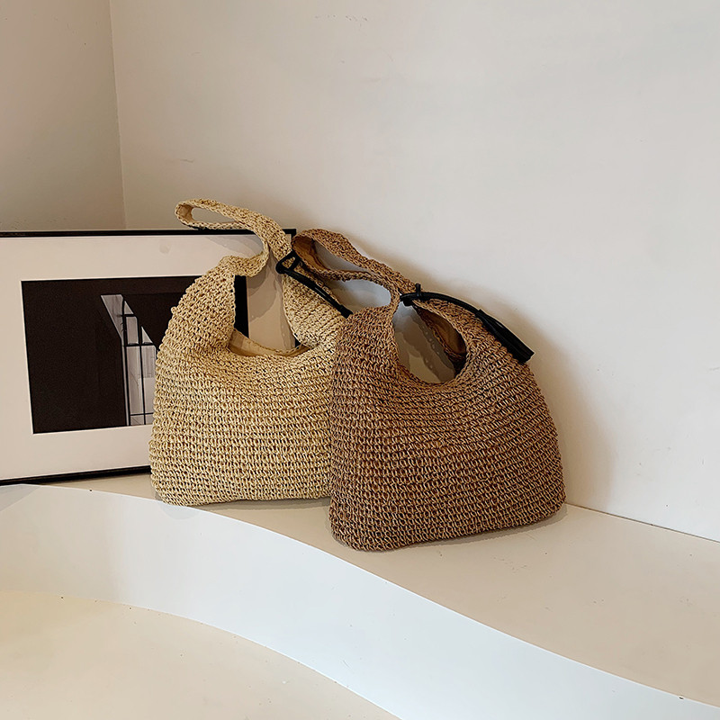 沙滩度假风草编包2026新款单肩包春季草编托特包大容量手提编织包,箱包皮具/热销女包/男包,编织包,淘宝优惠券,粉丝福利购,淘宝优惠卷