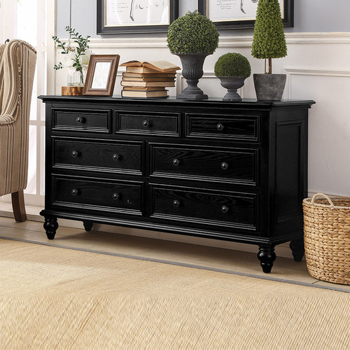 美式斗柜收纳柜五斗橱简约实木