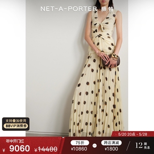 Altuzarra 早春女褶裥波点双绉半身裙NAP NET PORTER颇特