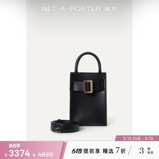 女黑色皮革单肩包NAP PORTER颇特 NET 款 BOYY 经典