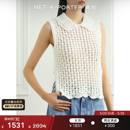 [新品]EENK 春季女绞花针织钩编短款上衣NAP/NET-A-PORTER颇特