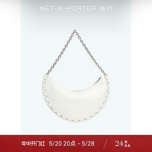 女白色皮革单肩包腋下包NAP PORTER颇特 NET 款 Alaia 经典