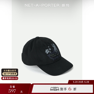 NET 女印花棉质斜纹布棒球帽NAP we11done 新品 PORTER颇特